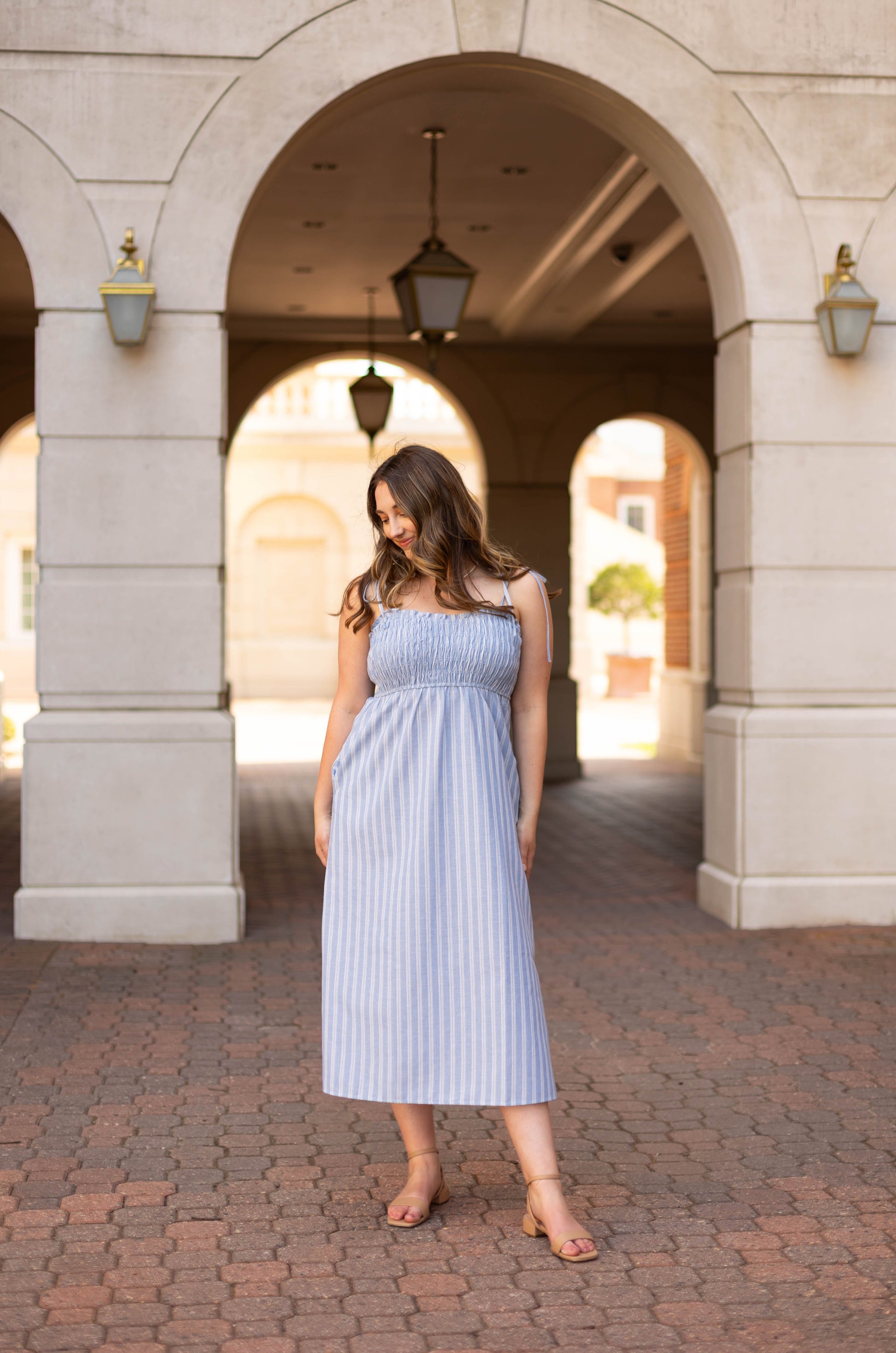 Amelia Striped Midi – Dogwood Cloth